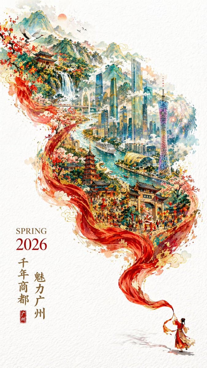 2026 春日广州城市海报