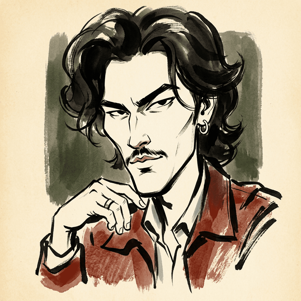 AI caricature generated from the uploaded photo