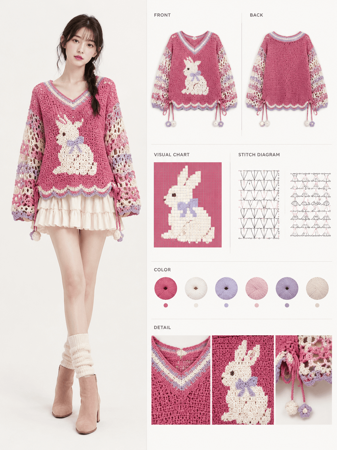 Knitwear concept board generated by GPT Image 2 from the same brief